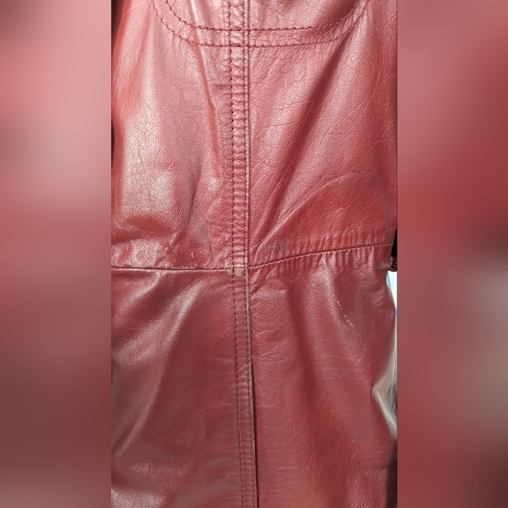 Vintage Lantry Woman's 100% Leathers Long Coat Jacket Made in Canada . - Picture 13 of 16